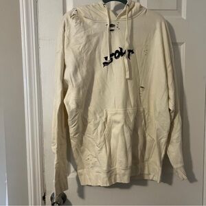 Olivia Rodrigo Cream Distressed Hoodie